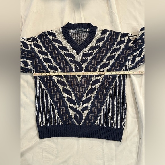 Vintage Knit Weave Grandpa Sweater - M - Picture 7 of 9